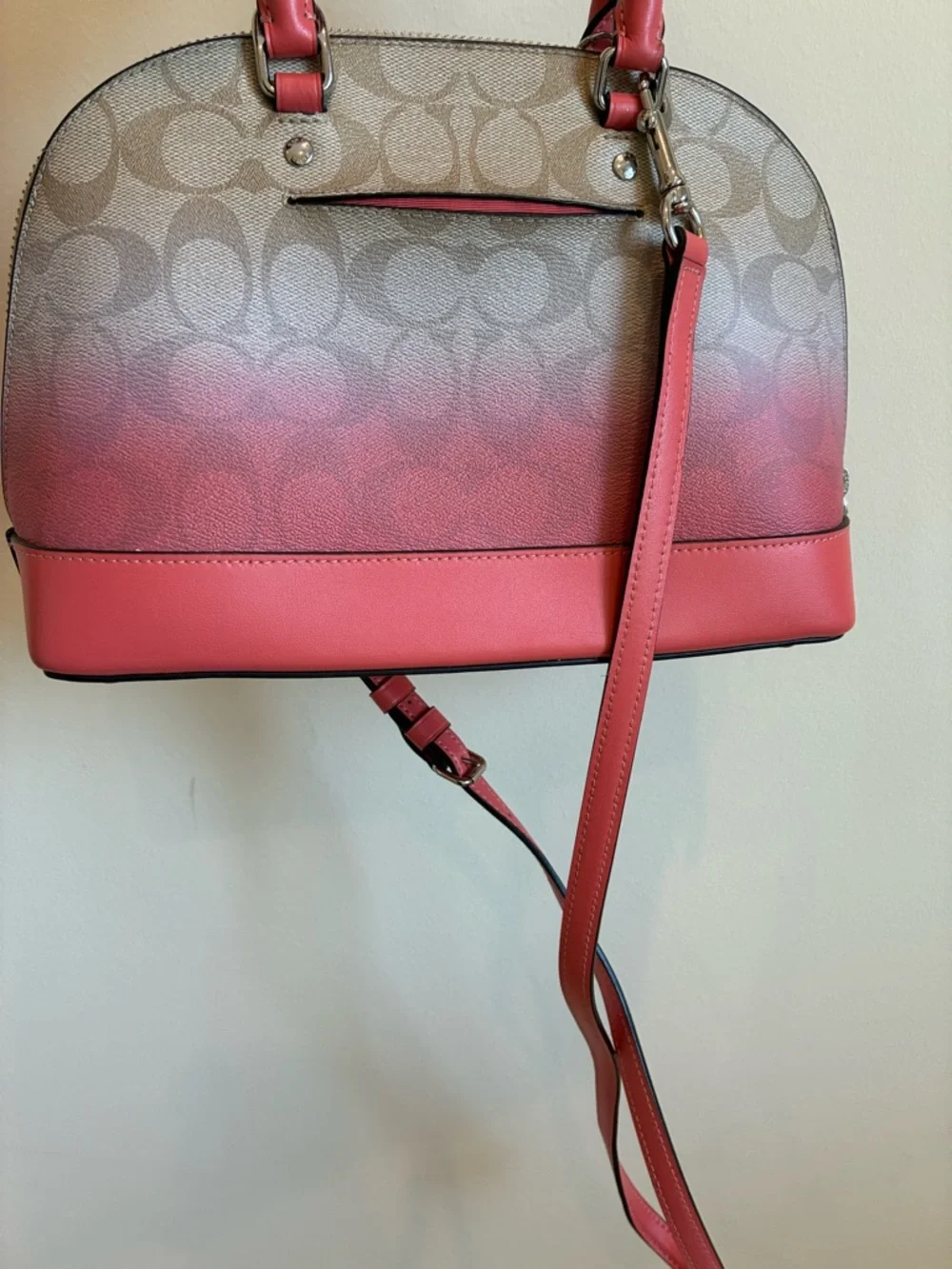 Coach Mini Sierra Satchel in Ombré Signature Canvas